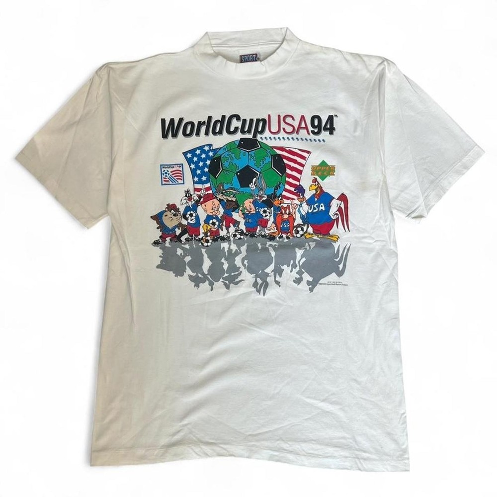 Vintage 1994 World Cup Looney Tunes USA Soccer Shirt reprint VK13419