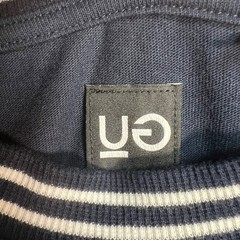 GU x Silent Noise Navy Blue Crewneck T-Shirt Womens Size Medium