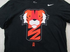 Nike Tiger Woods Frank T-Shirt Mens Medium Black Graphic Short Sleeve Crew Neck
