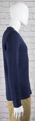NWT Mens GAP Long Sleeve Thermal Shirt Solid Tapestry Navy Choose Size – 977479