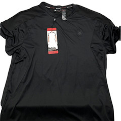 Spyder Men’s Active Short Sleeve Tee Moisture Wicking 4 Way Stretch Black M