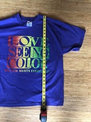 Love Sees No Color Racism Hurts Everyone T-Shirt Size XL Anti Racism SS VTG E
