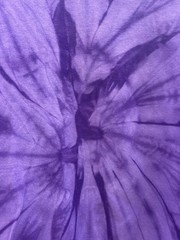 Colortone Men’s Purple Spiral Tie Dye Long Sleeve Cotton Tee Shirt Size 3XL