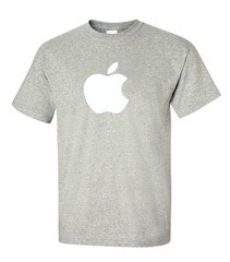 Apple Logo T-Shirt Unisex Cotton Crew Neck | 9 Colors S-XL Casual Tee