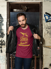 ON SALE: Cool Vintage STRATA Oil Can Silk Screened Graphic T-Shirt