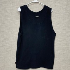 90s FUBU The Collection Tank T Shirt L Mens Sleeveless Crew Neck Black Distresse
