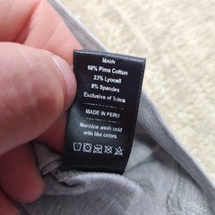 Public Rec Shirt Men XL Gray Go To Henley Pima Cotton Stretch Blend Long Sleeve