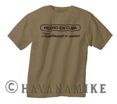 New HECHO EN CUBA Cuban Cigar Box BRAND Cuba Logo SS T-Shirt 100% Cotton