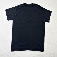 Black Embroidered Shirt Mens Small Artisanal Fiesta Black Blue Woven Stripe