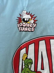 Looney Tunes Marvin the Martian Racing Club Graphic Light Blue Men’s M Shirt