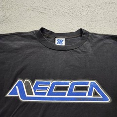 Vintage Mecca Shirt Mens XL Black Spell Out Logo Long Sleeve Hip Hop 90s Read