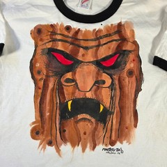 Vintage Monstrosi-Tees Shirt Mens Large Hand Painted Moster Timothy Brough 90s