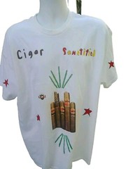 Hand Designed Men’s Cigar Sanctified Themed Jeweled XL T-shirt