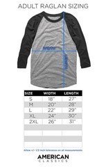 Popeye Vintage 3/4 Sleeve Raglan T-Shirt