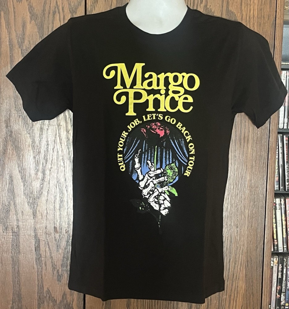 Margo Price Outlaw Country Music Men’s Small T-Shirt Black Rose Skeleton Tour