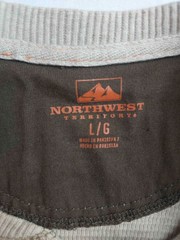 Northwest Territory Shirt Mens L Beige Henley Cozy Minimalist Heritage Workwear