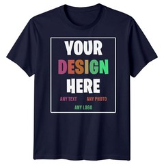 Custom Personalized T-Shirt – Your Design Here – Any Text Photo Logo Unisex Tee