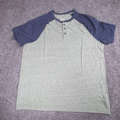 G.H. Bass & Co. Green Short Sleeve Henley Shirt Men’s XL Casual Everyday Relaxed