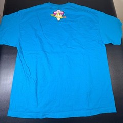 WWE The New Day Unicorn Rainbow Space Graphic T-Shirt Blue XXL Mens Wrestling K3