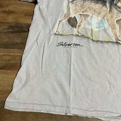 VTG 80s Habitat Softwear Silverton Colorado Wolf Moon Cal Cru T-shirt Adult XL