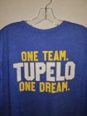 Tupelo High School 2021 Game Time Xl Mens Blue Double-sided Graphic Logo Tshirt