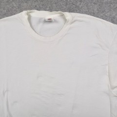 Vintage Kirkland Signature Select Mens XL White Combed Cotton Crew Neck T-Shirt