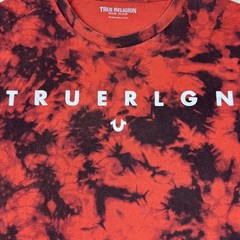 True Religion Tie Dye Arc Logo T-Shirt Streetwear Men 3XL Red Black Hype Y2K