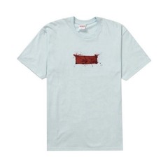 Supreme Ralph Steadman Box Logo Tee Pale Blue Men’s L Cotton Pre-Shrunk