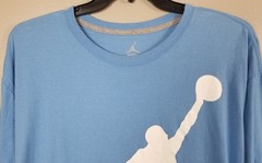 JORDAN JUMPMAN OUTFIT SHIRT + SHORTS UNC BLUE NAVY BLUE Y2K RARE (SIZE 4XL)