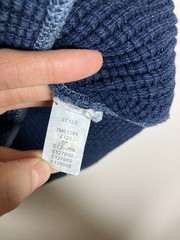 Lucky Brand Men’s Blue Waffle Knit Thermal Henley Shirt Long Sleeve Medium