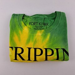 Fort Knox T-Shirt Mens Large Multicolor Tie Dye Short Sleeve “TRIPPIN” NWOT