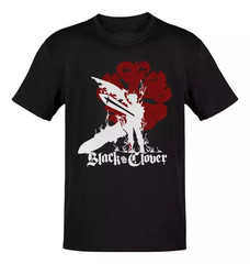 Anime Black Clover Sta White Logo Red T Shirt Size S – 5Xl Gift For Friends