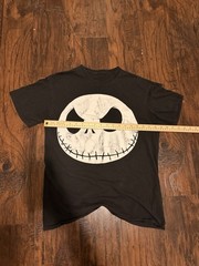 Vintage Black Jack Skellington Graphic Crew Neck Short Sleeve T-Shirt M/L Cotton