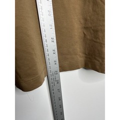 UNTUCKit Shirt Mens Medium Tan Stretch 1/4 Button Casual Top Long Sleeve Collar