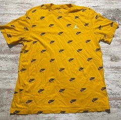 Nike Jordan Jumpman All Over Print Yellow T Shirt Men’s Size Large
