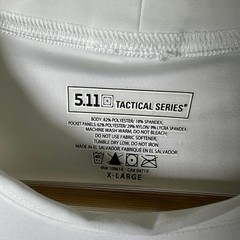 5.11 Tactical Series Mens Holster Shirt White XL Short Sleeve Compression 40114