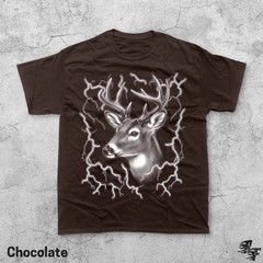 Deer Lightning Vintage Retro Comfort Tee