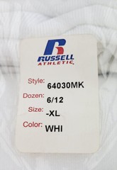 Russell White T Shirts Adult XL Lot of 6 – blank basic classic NuBlend 64030MK