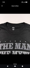 T-Shirt Man The Myth The Legend Shirt Mens XL Black Short Sleeve Fathers Day