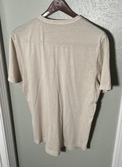 Buck Mason Beige Sand Curved Hem Tee Pima Cotton T Shirt Mens M – New w/ Defect