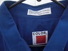 NWT Color Works S/S Dress Shirt W/Pocket’s Sz 3 X Dark Blue Free S/H