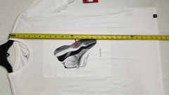 JORDAN XI RETRO 11 CONCORD OUTFIT SHIRT + SHORTS SET WHITE BLACK (SIZE MEDIUM)