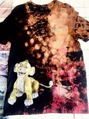 Simba Volcano 100 Year Anniversary Graphic Tye-Dye T-Shirt Large