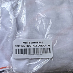 Dixxon Flannel T- Shirt Mens Sz Med Sturgis Ride Fast Motorcycle White New! BxBB