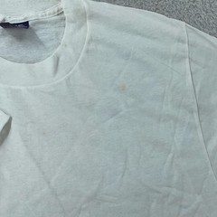 Vtg Blank White DPSC by BVD Shirt Mens Small 100% Combed Cotton Crewneck Plain
