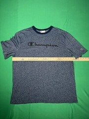 Champion Short Sleeve T Shirt Multi Blue Print Size XXL Extra Extra Large