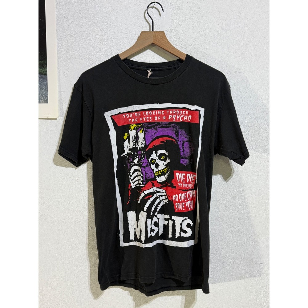 Misfits Die Die My Darling Psycho Crimson Ghost Black Graphic T-Shirt Medium