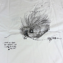 Vans Vault x Ralph Steadman Hedgehog T-shirt Mens M Organic Cotton WildAid