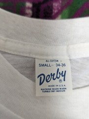 NEVER USED DEAD STOCK VINTAGE 70’S DERBY SINGLE STITCH T SHIRT S USA MADE