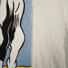 Vintage Roy Lichtenstein Guggenheim Museum Shirt Large Grrrrrrr Dog Pop Art 90s